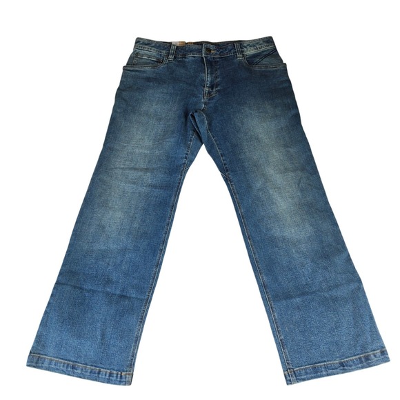 Prana Other - Prana Axiom Jeans Mens 34x30 Antique Stone Wash Organic Stretch Straight Leg NEW